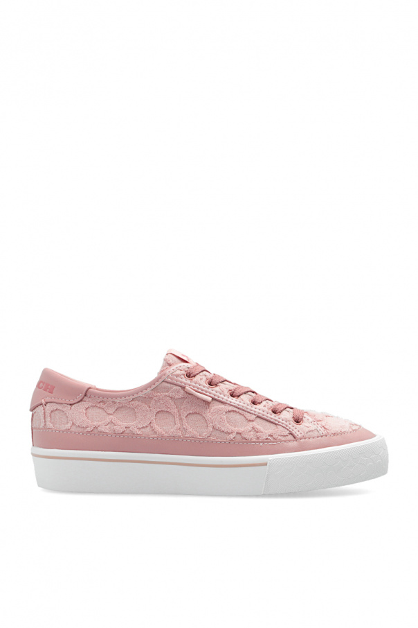 Coach store sneakers pink